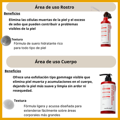 Hypochlorous Acid Rice Peel Shot – Exfoliación visible para una piel más suave en 60 segundos