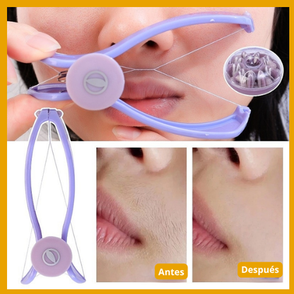 Depiladora facial manual con hilo (tipo Slique) – Depilación de vello y cejas