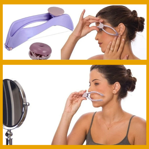 Depiladora facial manual con hilo (tipo Slique) – Depilación de vello y cejas