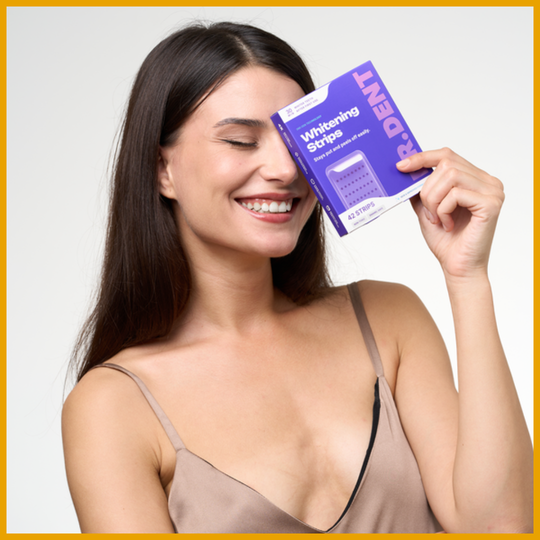 Dr. Dent Purple Whitening Strips - Sonrisa blanca instantánea sin dolor ni sensibilidad