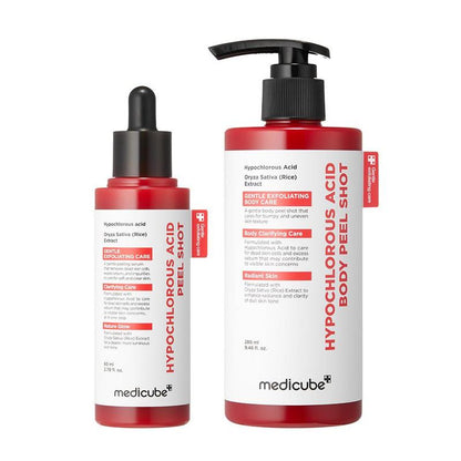 Hypochlorous Acid Rice Peel Shot – Exfoliación visible para una piel más suave en 60 segundos